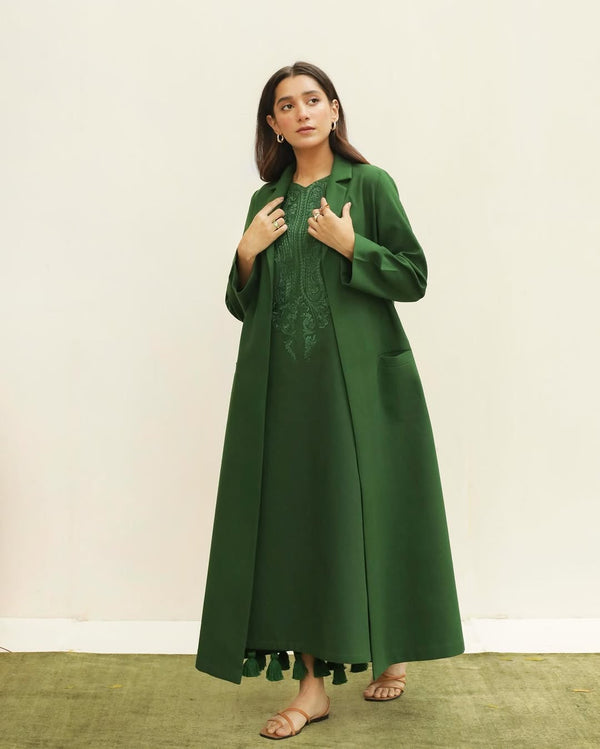 Green | 3-Piece Stitched Winter Arrival