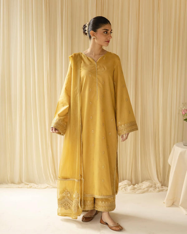 Zarrah | 3-Piece Stitched Lawn Arrival