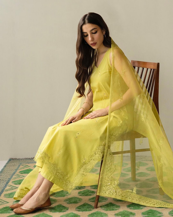 Avocado Green | 3-Piece Stitched Lawn Arrival