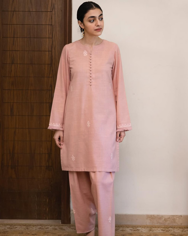 Pink Mist | 2-Piece Stitched Winter Arrival