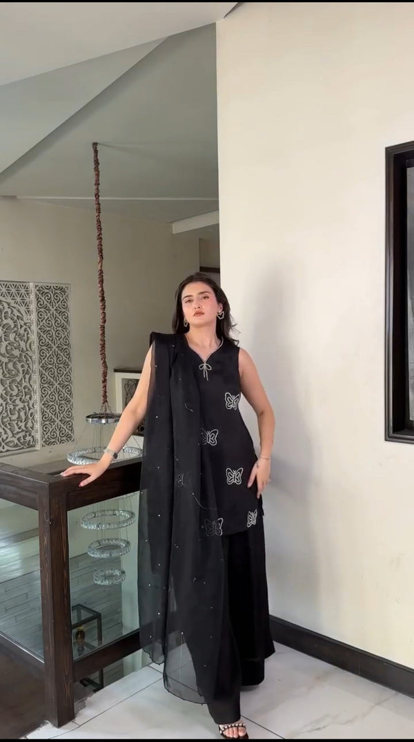 SUMMER WEAR  BUTTER BLACK - HEMEL SILK