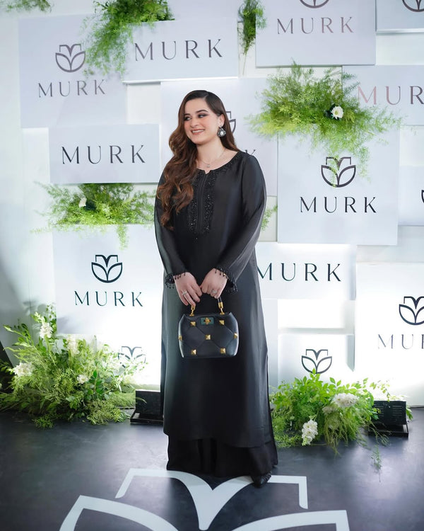 SUMMER WEAR  AIMEN BLACK - HEMEL SILK